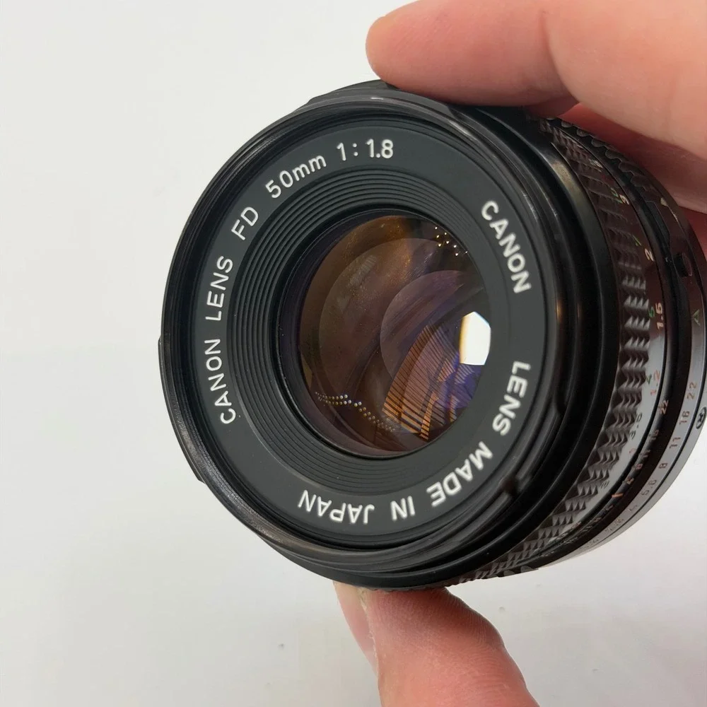 Canon AE-1 35mm Film SLR Camera with FD 50mm f1.8 Lens Tested New Light Seals